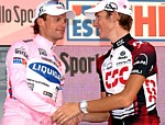 Andy Schleck w�hrend der 21. Etappe des Giro d'Italia 2007